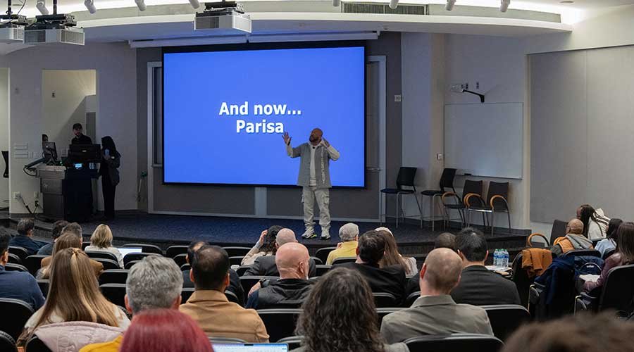 Darryl Cobbin speaking at the 2025 Marketing Innovation Conference. Photo: Georgia Tech Scheller.